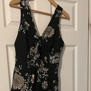 Flower capri jumpsuit